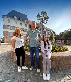 Nelly Ohme (l.) und Mina Röser (r.) © Stadt Grimma