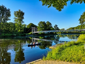 Wasserwandern, Boot, Hängebrücke © Natalie Rieche