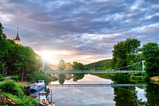 Hängebrücke Schifffahrt