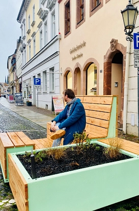 Parklet Lange Straße © Stadt Grimma