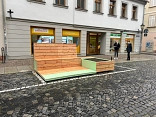 Parklet Reisebüro 2024 © Stadt Grimma