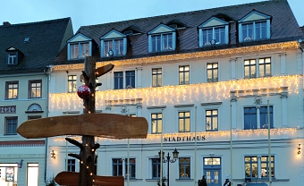 Weihnachtsbeleuchtung Stadthaus