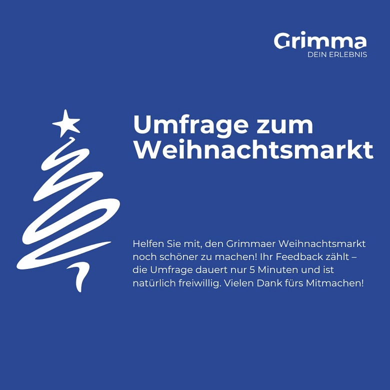 Umfrage zum Weihnachtsmarkt 2024 © Stadt Grimma